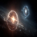 **Clean astrophysical comparison in space: Earth on the left, large glowing neutron star in the center, smaller mysterious quark star on the right, dark space background with stars, faint cosmic glow around each body, cinematic scale composition, sharp focus, realistic color grading, documentary-style clarity, professional astrophysics visualization, strong focal emphasis on the tiny quark star being strangest of all, clean and uncluttered, high-quality scientific visual. --ar 16:9 --v 7.0 --s 750** - Image #3 <@1347352121820844044>
