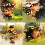 **Diaphanous double exposure featuring an avant-garde couture double exposure over a spellbinding natural landscape barnacle pearls and toadstools --sref 92 --niji 6 --p ke69z7s --ar 4:5 --raw** - <@948741381743083580> (relaxed)