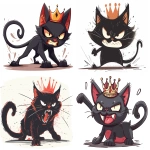 **A simple cartoon of an angry black cat kicking the crown, on a white background, in the style of clip art. --ar 4:3 --v 6.0 --s 250** - <@756269320539209761> (fast)
-# Create, explore, and organize on [midjourney.com](<https://midjourney.com/imagine?from_discord=1>)