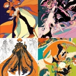**original anime character, [concept], high-angle downward shot showcasing form and clothing detail, full body readable; hand-drawn anime style, thick bold outlines, cel-shading, visible sketch lines, crosshatching; fully colored cel-anime palette, vibrant tones; clear line art, uncluttered background; [costume], [expression]; ultra-detailed, sharp focus --niji 6 --s 250 --no grayscale, photorealism, 3d render, bloom, text, watermark --raw** - <@266429059049848832> (fast)