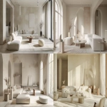 **elegant modern living room in PANTONE 11-4201 (Cloud Dancer), soft off-white tones, minimal furniture, natural light, calm and sophisticated atmosphere, refined textures, high-detail interior photography --ar 16:9 --v 6.0** - <@1124732812239589386> (fast)
-# Create, explore, and organize on [midjourney.com](<https://midjourney.com/imagine?from_discord=1>)