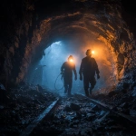 **coal miners working in a dangerous underground mine.** - Image #4 <@499594555298021396>