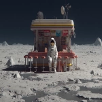 **a lonely astronaut at the lunar lemon bar --ar 16:9** - Image #3 <@391048027051261958>