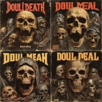 **a vintage death metal, 80s/90s band album cover - "foul play"** - Variations (Strong) by <@376196082390138880> (fast)