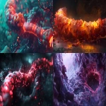 **surreal concept art of a website loading bar that is literally an anatomical human colon, perfectly aligned with UI load bar proportions, glowing progress lights embedded in tissue, incomplete load, corrupted pixel glitches and data distortion merging with organic decay, medical yet digital aesthetic, gallery-grade realism, detailed textures, moody lighting --ar 16:9 --v 6.0 --raw** - <@1138484847065698314> (fast)
-# Create, explore, and organize on [midjourney.com](<https://midjourney.com/imagine?from_discord=1>)