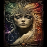 **<https://s.mj.run/057W9NlXP5U> <https://s.mj.run/1sYccc5b_tU> Fresco mixed with realism and cyberpunk art with pops of color, a gorgeous brigantine captain, in the style of black and whi666 te intimacy, Commedia dell'arte, feminine body, gentle lyricism, lush and detailed, tenebrism-inspired --chaos 22 --ar 4:5 --raw --sref 2384529995 129797111 --p sdcgav1 --v 6.1** - Image #3 <@1002947002323185734>