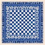 **create Printed Silk Check Foulard pattern in blue and white background --v 7.0** - Upscaled by <@1013652600119373834> (fast)