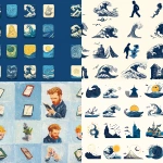 **the sticker icon sets, isolated. Van Gogh sketching in progress. long exposure waveform icons --tile --profile qywoteu --stylize 600 --v 6.1** - <@464410975773261824> (fast)
-# Create, explore, and organize on [midjourney.com](<https://midjourney.com/imagine?from_discord=1>)