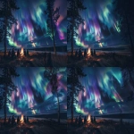 **A group of people camping out and sitting around a warm nightime campfire while enjoying the night sky that is lit up with a beautiful geomagnetic storm. --v 6.0 --ar 3:2** - Pan Right by <@1393629314506817546> (fast)
-# Create, explore, and organize on [midjourney.com](<https://midjourney.com/imagine?from_discord=1>)