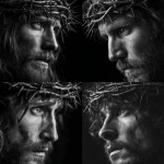 **Jesus face portrait full head side view black and white photography crown of thorns --v 7.0** - <@819073620625981460> (fast)