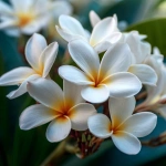 **beautiful cluster of plumerias, white, close up** - Image #3 <@1007112656773189665>
