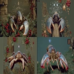 **<https://s.mj.run/D2Y5aygMzxA> festive holiday crustacean, muted colors --ar 16:9** - <@1094639053565067284> (fast)