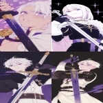 **Anime movie PV, a handsome man, white hair, blue eyes, holding a sword, battle scene, draugr --ar 9:19 --raw --p eq9ed63 --sref 1462243227 --niji 6** - <@347448894403379200> (fast, stealth)