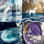 **ultraviolet unicorn ukiyo-e decorative plate for a restaurant --ar 4:3 --stylize 650 --weird 3000 --v 6.1** - <@244897820266594305> (fast)
-# Create, explore, and organize on [midjourney.com](<https://midjourney.com/imagine?from_discord=1>)