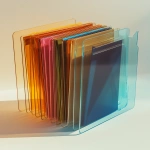 **Isolated product photo of a transparent acrylic file organizer holding colored folders, placed on a neutral background with soft drop shadow, camera at 45-degree angle, ultra-sharp edges and clear material rendering, minimal reflections, --ar 4:5 --v 6.1 --quality 2 --raw** - Upscaled (Creative) by <@1145244586088861708> (relaxed)