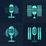 **Icon-only logo mark for an AI that visualizes sound. Centered microphone icon in simple front view with a short stand. Behind or around the microphone, 3-5 vertical rounded bars of different heights arranged like an audio equalizer or spectrogram, forming a square-ish composition. Flat vector style, dark navy and light cyan color scheme, very clean Japanese tech design. No gradients, no 3D, no shadows, light background. Do not draw any text, letters, numbers, words, or monogram elements; this must be a purely pictorial symbol with a microphone and abstract bars. --v 6.0** - Variations (Strong) by <@799616109191757844> (fast)
-# Create, explore, and organize on [midjourney.com](<https://midjourney.com/imagine?from_discord=1>)