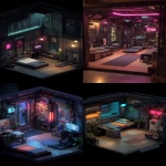 **create an image of the inside of a cyberpunk apartment studio. small but cozy with amenities and some fitness tools. --ar 9:16** - <@1043498067623686144> (fast)
-# Create, explore, and organize on [midjourney.com](<https://midjourney.com/imagine?from_discord=1>)
