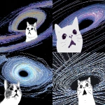 **Silly cat makes a silly face at accretion disk --ar 3:2 --profile fn9opxx u22owga 2z3eyk3 ro2ke7q y9a56jc --draft** - <@937851746712186921> (fast)