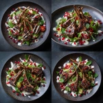 **<https://s.mj.run/SSYzXUleE9Q> use this style photography and create a plate of stunning Greek salad with 4 grilled lamb chops styled in a teepee and drizzled with garlic yogurt and pomegranate seeds. Michelin level artistry. Nuanced, polished, textured lifestyle style photo. --v 7.0** - Variations (Strong) by <@1083267046139236443> (fast)
-# Create, explore, and organize on [midjourney.com](<https://midjourney.com/imagine?from_discord=1>)
