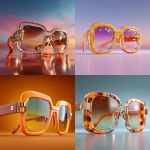 **Designer sunglasses with a squishy, comfortable wear, bold cubicle-inspired frame design, soft rounded square geometry, luxurious futuristic aesthetic, ultra-detailed studio product shot, glossy high-end editorial photography, sharp focus, soft gradient background, minimalistic elegance, 8K ultra-photorealistic render --ar 1:1 --v 7.0 --q 2 --stylize 600** - <@1399228740487086292> (relaxed, stealth)