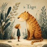 **"Le tigre" French children's book illustration. --s 250** - Image #4 <@1135636698060038216>