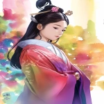 **in the style of Rose Besch and Gil Elvgren, full body view, Empress Jitō of Japan, who gave her country the name of Nihon, lovely as the Rising foxfire mahogany Sun itself, standing atop the hill of Kamioka, as beautiful and radiant as the Rising Sun, 8k, UHD, digital --ar 2:3 --s 700 --niji 6 --p o98aaap vt2yp4u --c 50 --cref <https://s.mj.run/Bl2qLyKjBcs> <https://s.mj.run/53Ootn_FO6c> <https://s.mj.run/pL9uL6qfEpw> <https://s.mj.run/G47IqO0XaZ0> <https://s.mj.run/cY-IFMXcClg> <https://s.mj.run/9jbKKnoHf5U> <https://s.mj.run/9MuppjVXOxk> --sref 3587191237 2248554822** - Image #2 <@203743660951470080>