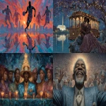 **Ernie Barnes art at Christmas, 8k, --chaos 99 --ar 8:5 --exp 50 --stylize 750 --v 7.0** - <@843177938186797076> (fast)