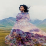 **Cosmography diaphanous double exposure featuring an avant-garde chubby couture double exposure over a spellbinding natural landscape wind blowing wistfully --ar 4:5 --p ht8lvr3** - Image #2 <@948741381743083580>