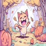 **pumpkincatclaymation inktober --chaos 20 --ar 16:9 --profile jxedwsk --niji 6 --sref 709323964** - Image #1 <@937851746712186921>