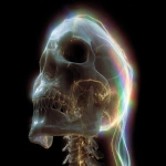 **holographic rainbow-chromatic portrait of an ancient techno-seer, skeletal x-ray lines shimmering across the face, motion-study echoes inspired by fumarole , Etienne-Jules Marey and Harold Edgerton, non-Euclidean neon geometry threading through the skull, Etruscan edgerunner aesthetic merged with Tron-like circuitry, mythic futurist dreamstate --ar 4:3 --profile cla6owm --v 7.0** - Image #3 <@1418808017159323709>