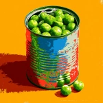 **can of peas in the style of Andy Warhol** - Image #1 <@852930167982784553>