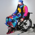 **graffiti motorized wheelchair and disability accessible fashion design sketch --ar 3:4 --p v95am5p --niji 6** - Image #2 <@948741381743083580>
