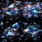 **<https://s.mj.run/ot7ql0QETq8> A black trading card background with traces and glitches and blurred effects of shards of large blue diamonds exploding outward, creating a dazzling blue and rainbow holographic effect. Ultra-realistic, crisp detail, cinematic lighting, perfect for a trading card design. --ar 2:3 --quality 2 --v 6.1** - <@1007029574430892245> (fast, stealth)