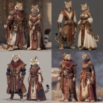 **A pair of ocelot tabaxi, one male and one female, wearing regal desert attire, fantasy style** - <@737863935038062634> (fast)
-# Create, explore, and organize on [midjourney.com](<https://midjourney.com/imagine?from_discord=1>)