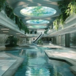 **empty shopping mall, large fountain in atrium, frutiger aero y2k vibe, plants, bases on <https://s.mj.run/NTuHn8J-0UM>** - Image #2 <@1103799258295050333>