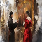 **Red renaissance dress rich --ar 3:2 --v 6.1** - Image #2 <@583370851768860679>