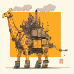 **welding a mecha girrafe. anime style. Badass hero pose --c 30 --ar 4:3 --v 7.0** - Image #3 <@200035520951091200>