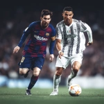 **messi vs ronaldo in front of millions of people playing soccer** - Image #3 <@1004461811724210356>