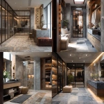**Lavish master bathroom with walkin closet, boho style, japandi style, neutral colour, grey marble tiles with other combination of tiles --v 7.0** - <@1247530973415997544> (fast)
-# Create, explore, and organize on [midjourney.com](<https://midjourney.com/imagine?from_discord=1>)