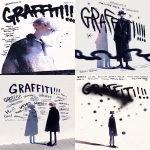 **2026-01-17 wide shot of sartorial menswear magazine cover masthead in graffiti style of the word "GRAFFITI!!!" Featuring handsome king albeit GRAFFITI design on a dior high collar coat, minimal hirsute male figure, film grain --ar 4:5 --sref 6139537108 3212601804 --stylize 333 --niji 7** - <@1121310536559243315> (relaxed)
