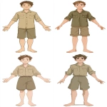 **a comic cartoon of a 19-year-old European teenage male, short brown hair, wearing a a classic zookeeper outfit, khaki shirt with rolled-up sleeves, matching khaki shorts, barefoot, standing with arms down and arms open, looking directly at the camera, neutral pose and expression, no background, simple and minimal, --ar 9:16** - <@409716268476923920> (fast)
-# Create, explore, and organize on [midjourney.com](<https://midjourney.com/imagine?from_discord=1>)