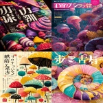**A flashy japanese magazine about ammonite amanita. Magazine cover. Colorful, kawaii. --ar 2:3 --c 10** - <@1052958752749387917> (relaxed)