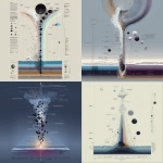 **can you make this for me? Create a vertical scientific schematic diagram in the style of a NASA or peer-reviewed journal figure, showing a cross-sectional cutaway of a subsurface ocean plume erupting through an ice shell into space. The composition should be tall and vertically oriented, with the source at the bottom and particle dispersal upward. At the base, depict a subsurface ocean beneath an ice layer, labeled with depth, pressure, and temperature ranges. Hydrothermal vents release gas and particles upward through a narrow vent. Above the vent, show bubble formation and bursting at the ice-ocean interface, transitioning into a collimated plume that widens as it rises. Use semi-transparent gradients to represent gas flow, with black circular particles of varying sizes embedded within the plume. Larger particles fall back downward as "snow," while smaller particles accelerate upward and escape. Use a clean vector-graphic style with flat colors, subtle gradients, crisp lines, arrows, and readable scientific labels. The color palette should be muted and professional (blues, purples, grays) with accent colors for arrows and annotations. The overall aesthetic should be technical, educational, and publication-ready no artistic textures, no realism, no dramatic lighting. Avoid photorealism, cinematic lighting, painterly textures, artistic backgrounds, decorative effects, hand-drawn styles, cartoons, or sci-fi aesthetics.** - <@1122827125259513927> (fast)