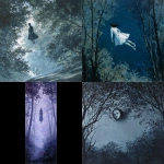 **phantom woman floating betewwn the trees melancolic, gouache painting --v 7.0** - <@1282363709964025901> (fast)