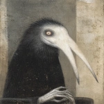 **Weird creature Gothic dread painted in the style of Edward Gorey, painting as a front page art piece, --ar 8:11 --v 7.0** - Image #1 <@1035886146422583346>