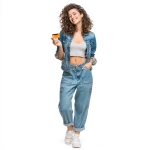 **Real 4K photo: Venezuelan woman smiling with credit card in hand, profile, casual attire, full body, white background --s 250 --v 7.0** - Image #2 <@1408462991342702614>