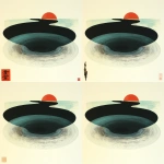 **Minimalist fluvioglacial vortex, monochrome, back and white line drawing, single line --p okeqhri --v 7.0** - Variations (Region) by <@1015631618645438535> (relaxed)