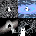 **Silly cat makes a silly face at accretion disk --ar 3:2 --profile fn9opxx u22owga 2z3eyk3 ro2ke7q y9a56jc --draft** - <@937851746712186921> (fast)