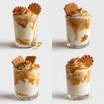 **A PICTURE OF A very realistic photo of a Biscof Lotus biscuit frappé :no cream: in a minimalist and realistic glass tumbler, realistic photo, white background with shadows, 8k --v 7.0** - Variations (Strong) by <@1153355299957260348> (fast)