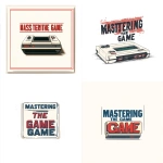 **a corporate logo for a project called "MASTERING THE GAME" 8-bit graphic style, video games, retro, 1980s, nintendo power, white background** - <@930510690723196958> (fast)